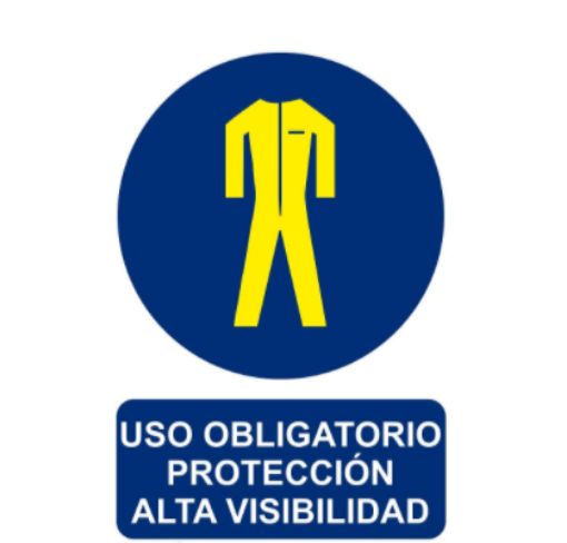 Imagen de Señal Uso Ropa A.V. 300X400Mm Rd21070