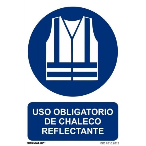 Imagen de Señal Obligatorio Chaleco Reflectante Pvc Rd20043