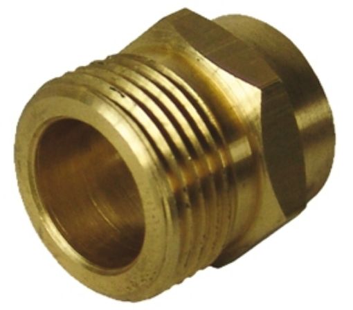 Imagen de Racord Latón Rosca Izquierda 21,8 Y Soldar Tubo A 