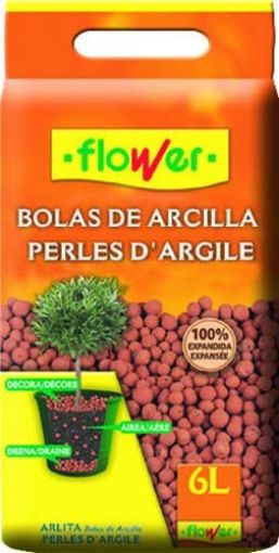 Imagen de Bolas Arcilla Roja 6L 90205 Flower