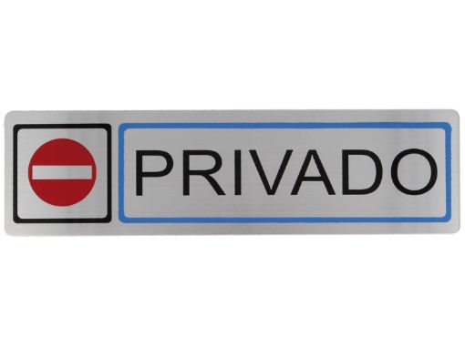 Imagen de Placa Símbolo 67 Acero Inoxidable Mate