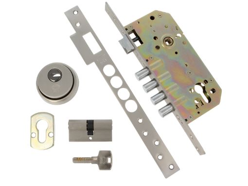 Imagen de Cerradura 100 Acero Cromado Mate