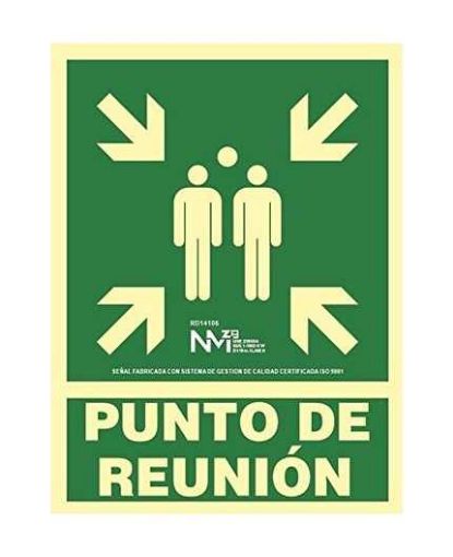 Imagen de Señal Punto De Reunion Pvc 0,7Mm Clase B 224X300Mm