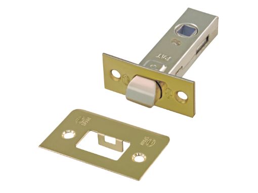 Imagen de Picaporte 6 Acero Latonado Barnizado