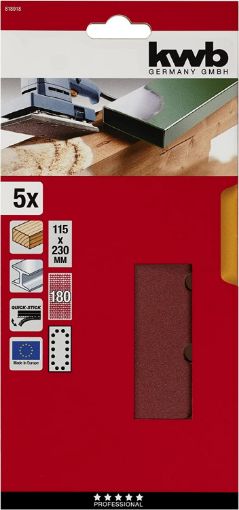 Imagen de 5 Discos Abrasivos Velcro D.115Mm Grano 180