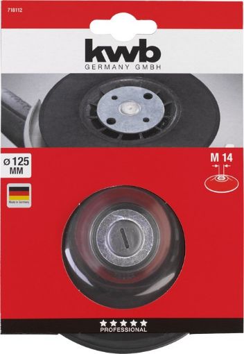 Imagen de Plato De Goma Para Disco Fibra 125 M14