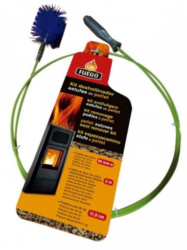 Imagen de Deshollinador Mecanico Estufas Pellet Flower