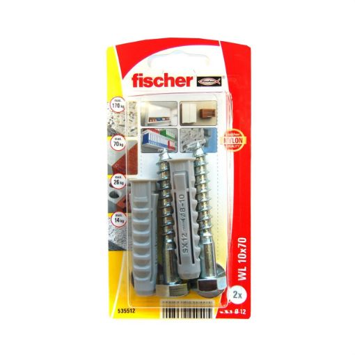 Imagen de Blister 8 Taco+Tornillo Wl 10x70 K 535512 