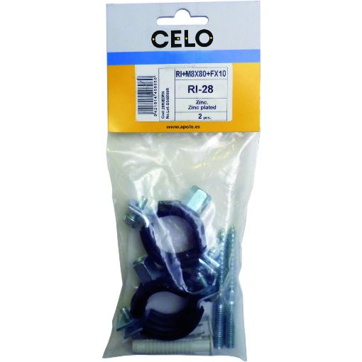 Imagen de Bolsa 2 U. Abrazadera Ri M8+M10 Ø28 Riedrn 