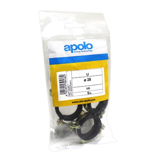 Imagen de Bolsa 5 Uds. Abrazadera Li M6 Ø 12 B12Li 