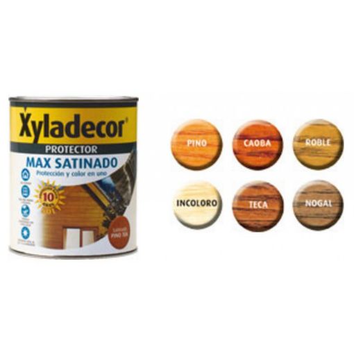 Imagen de Xyladecor Protector Max Satinado Nogal 5 L 5160146