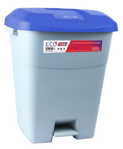 Imagen de Contenedor Eco Tayg 50L. C/Pedal -Gr/Ve 434037