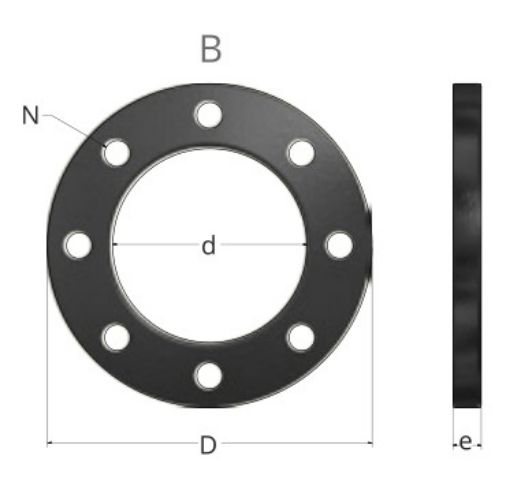 Imagen de Brida Plana Acero Recubierta PP-R 110 