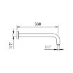 Imagen de Brazo Para Cabezal Ducha Luzia 330 Mm 96153