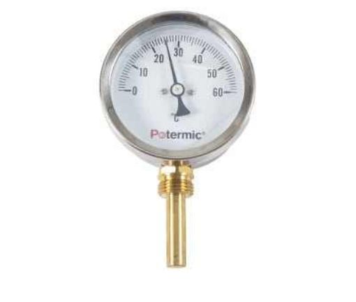 Imagen de Termometro Vertical Acs. 0-60 Ø80 50Mm 360858