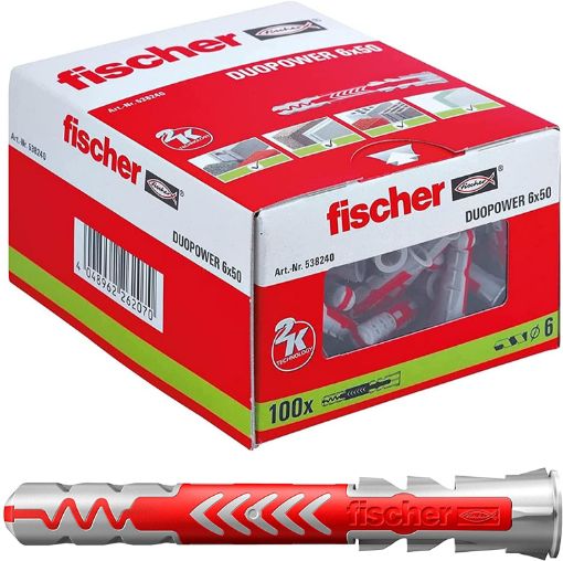 Imagen de Caja 100 Taco Duopower 6x50 538240 