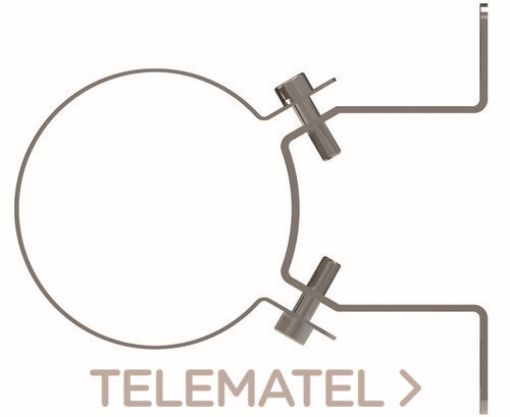 Imagen de Abrazadera Mural 80 Simple Pared