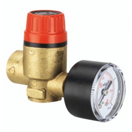 Imagen de Válvula Seguridad Hh 6B Con Manómetro Green Calor