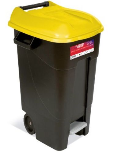 Imagen de Contenedor Eco Tayg 120 L Amarillo Pedal 423017