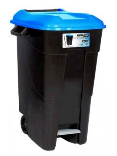 Imagen de Contenedor Eco Tayg 120 L Azul Pedal 423024