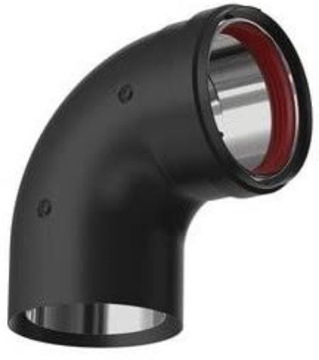 Imagen de Codo 90º Protegido De Acero Inox 80/100 Fig