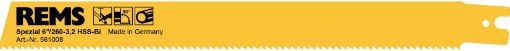 Imagen de HOJA SIERRA PAQ. 5 UDS. 6 /260 561008R05 REMS