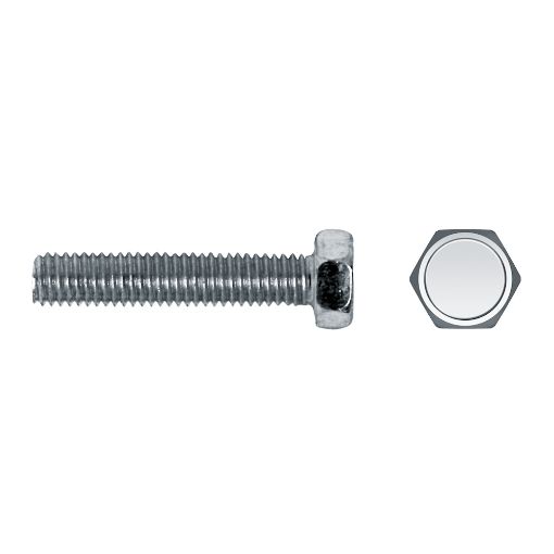 Imagen de Caja 100 Tornillo s Hexag. 8x30 Din 933 Zinc 