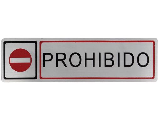 Imagen de Placa Símbolo 72 Acero Inoxidable Mate