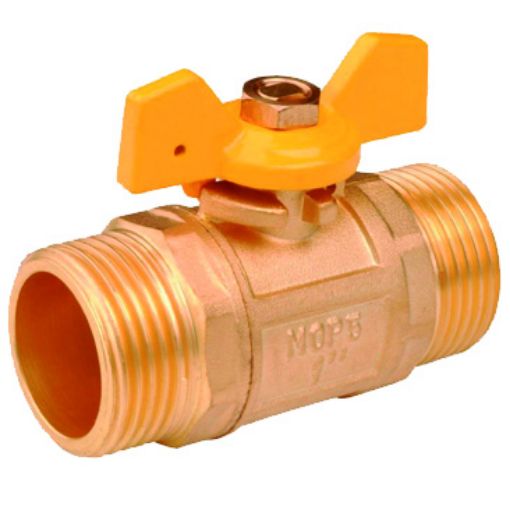 Imagen de Valvula esfera mariposa 1.1/4 M-M 36053