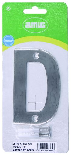 Imagen de Letra D Acero Inoxidable Acero Inoxidable 6765