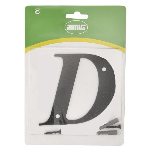 Imagen de Letra D Negro Acero Negro 17559