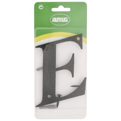 Imagen de Letra E Negro Acero Negro 17560