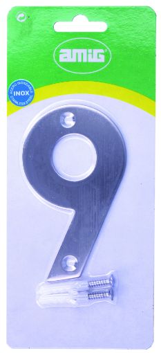 Imagen de Número 9 acero inoxidable  Acero inoxidable 6777