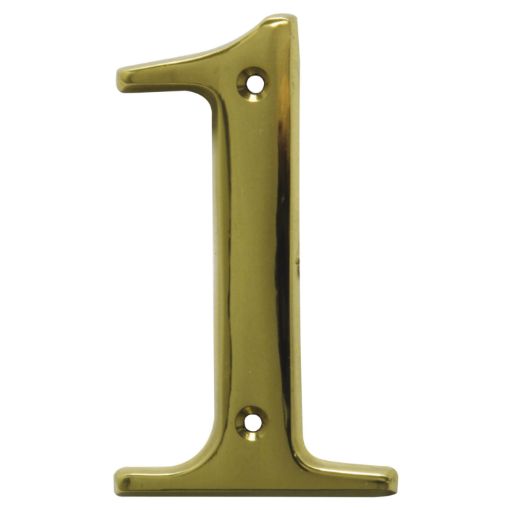 Imagen de Número 1 Latón Latón Pulido 2670