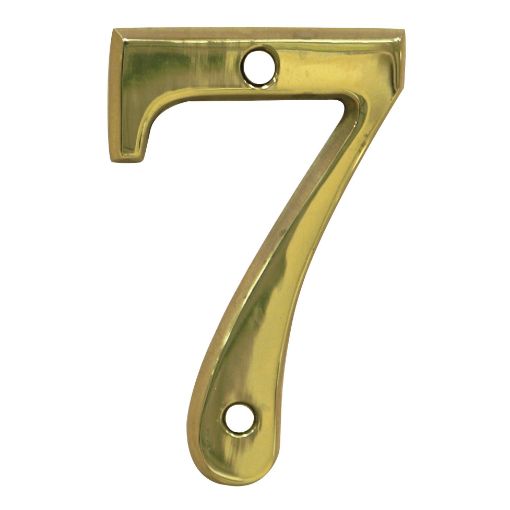 Imagen de Número 7 Latón Latón Pulido 2676