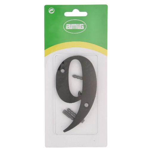 Imagen de Número 9 Negro Acero Negro 9866