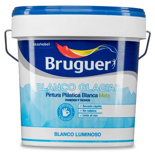 Imagen de Pintura Blanco Glacial 15 Litros Bruguer