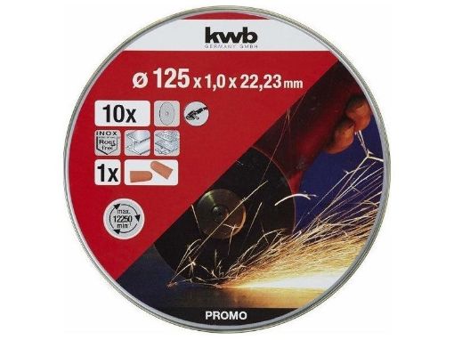 Imagen de Lata De 10 Discos Corte Inox 125X1Mm Eco