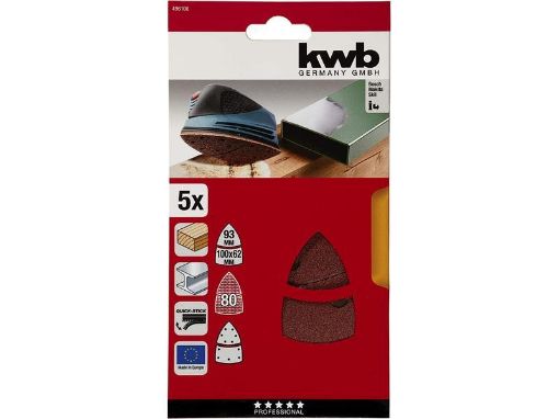 Imagen de 5 Abrasivos Multilijadora 100X62X93Mm Gr 80