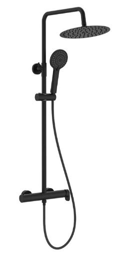 Imagen de COLUMNA VEGA PLUS ROUND NEGRO MATE A5A9A6ENB0 ROCA