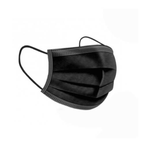 Imagen de Caja 40 Mascarillas Quirurgicas Desechable Negra