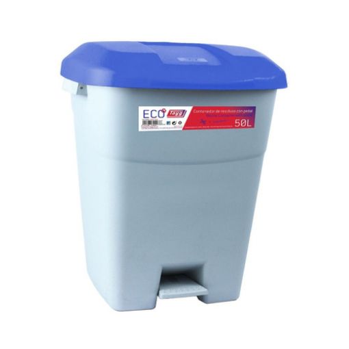 Imagen de Contenedor Eco Tayg 50L. C/Pedal -Gr/Ve 434037