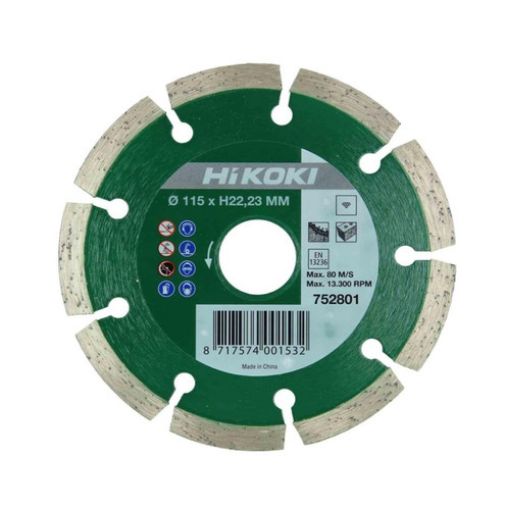 Imagen de Disco Diamante 115xH2223 Mm 752801 Hitachi