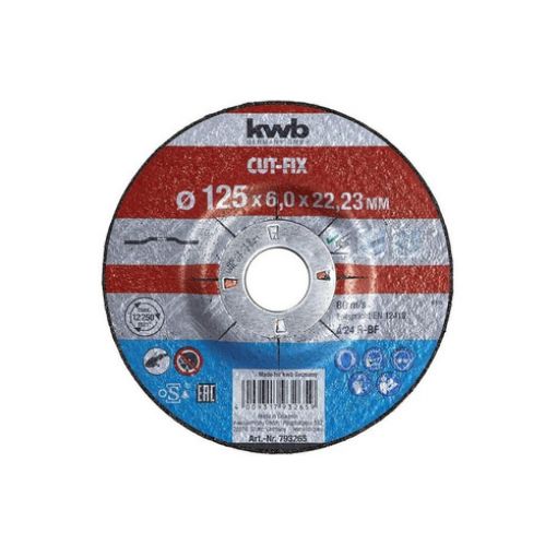 Imagen de Discos Desbaste Metal 125X6X22 Mm