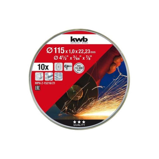 Imagen de Lata De 10 Discos Corte Inox 115X1Mm Eco