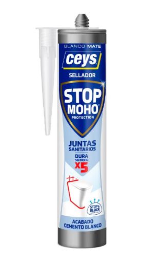 Imagen de CARTUCHO STOP MOHO JUNTAS SANITARIOS 505811 CEYS