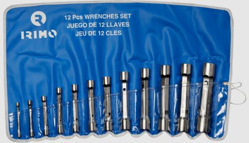 Imagen de JGO. 12 LLAVES TUBO DOS BOCAS 6-32 056271 IRIMO