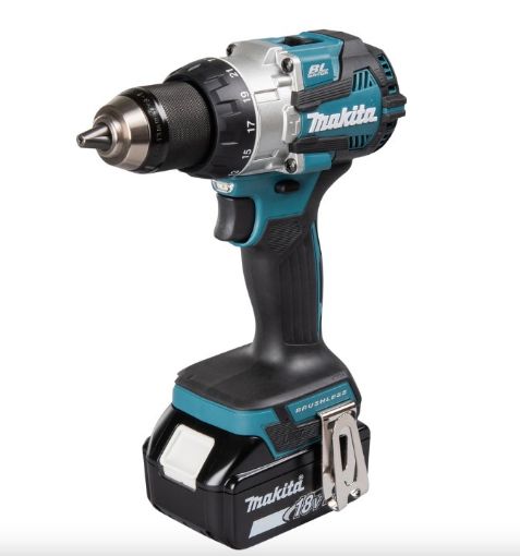 Imagen de TALADRO PERCUTOR BL 18V 2BAT DHP489RTJ MAKITA