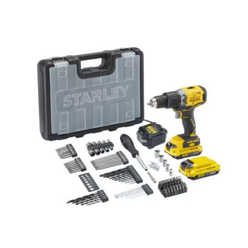 Imagen de KIT TALADRO PERCUTOR BRUSH V20 SFMCD715D2A STANLEY