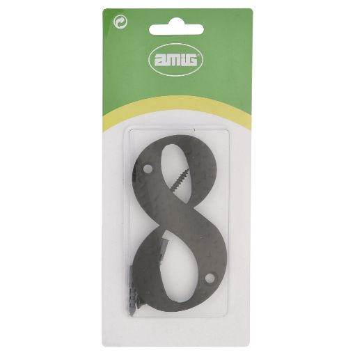 Imagen de Número 8 Negro Acero Negro 9865